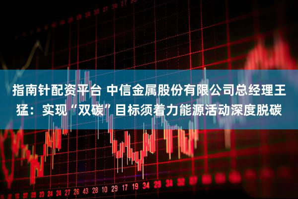 指南针配资平台 中信金属股份有限公司总经理王猛：实现“双碳”目标须着力能源活动深度脱碳