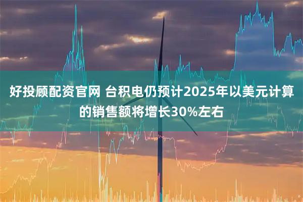 好投顾配资官网 台积电仍预计2025年以美元计算的销售额将增长30%左右